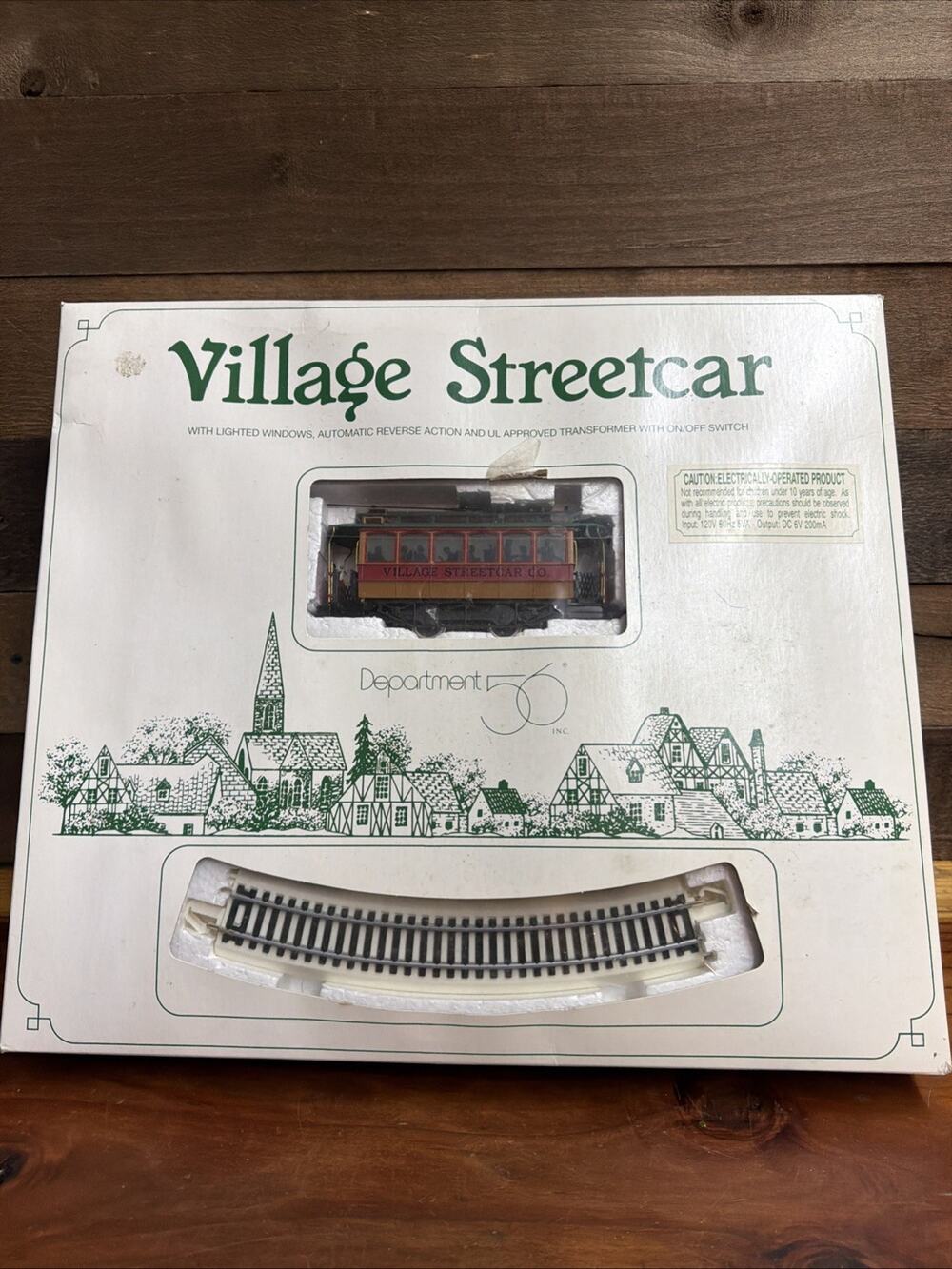 Dept 56 Village Streetcar Complete Set 5240-0 Vintage In Box